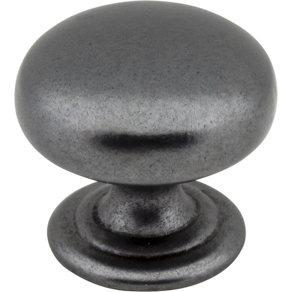 Elements 1-1/4" Diameter Gun Metal Florence Cabinet Mushroom Knob 2980DACM - main